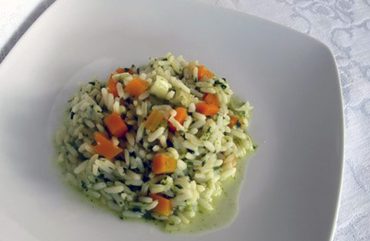 Reissalat mit Putenfleisch