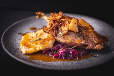 roast goose, food, czech cuisine