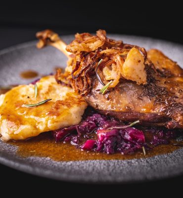 roast goose, food, czech cuisine