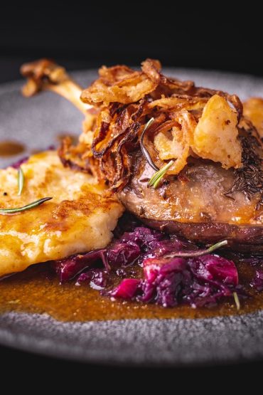 roast goose, food, czech cuisine