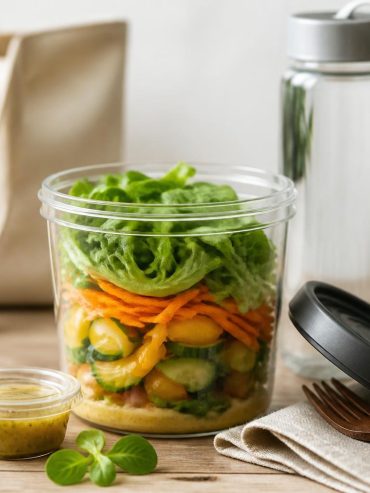 Salat to go richtig verpacken: So bleibt er frisch und knackig