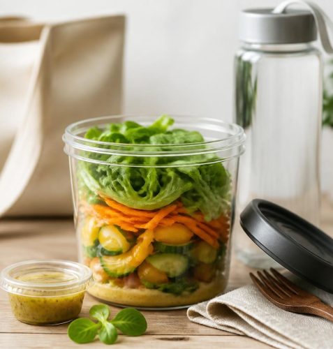 Salat to go richtig verpacken: So bleibt er frisch und knackig